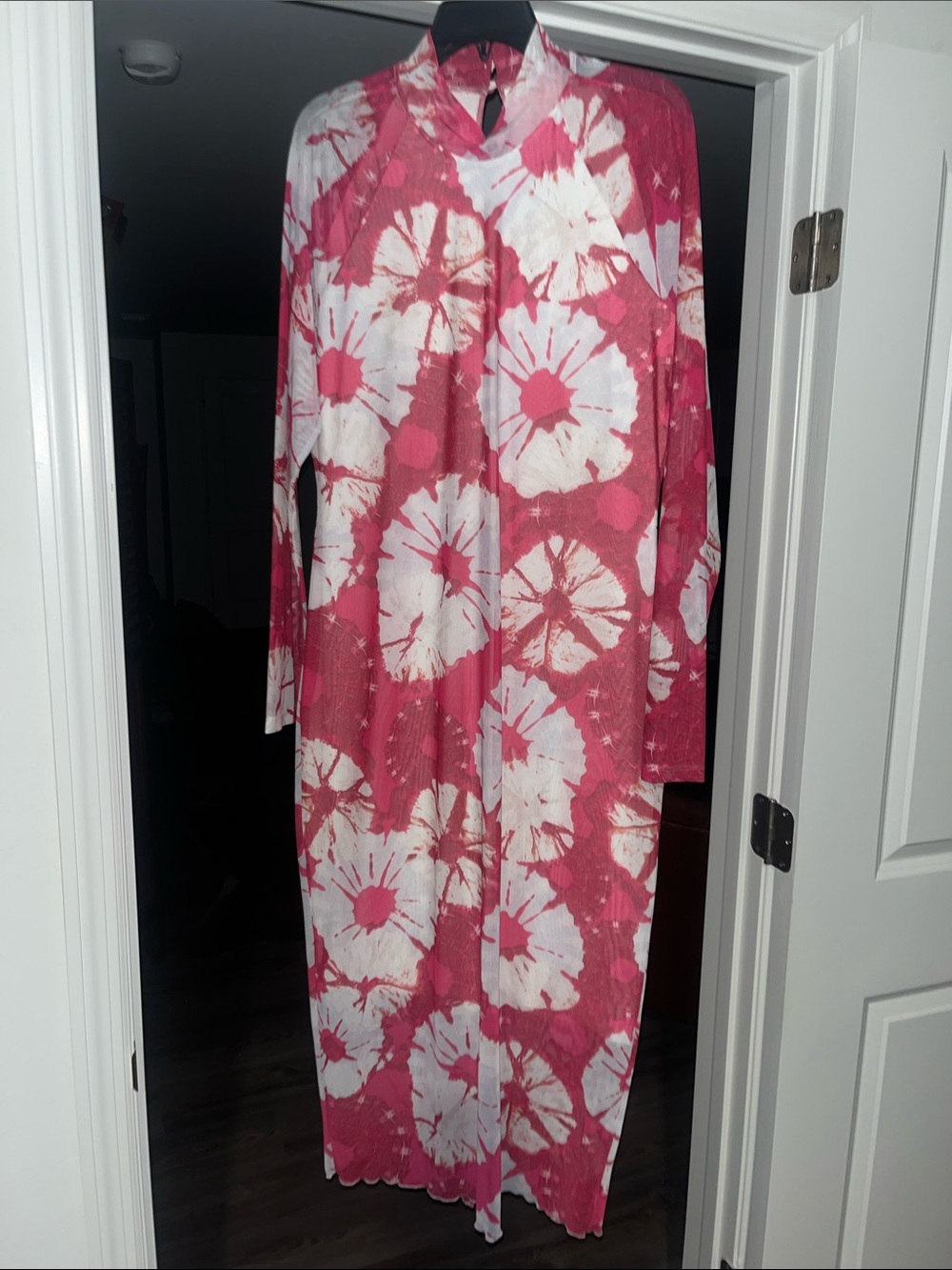 Anthropologie Tie Dyed Tulle Maxi Dress